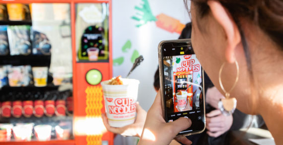 New Nissin Cup Noodles Vending Machines Use Instagram as Currency in the US