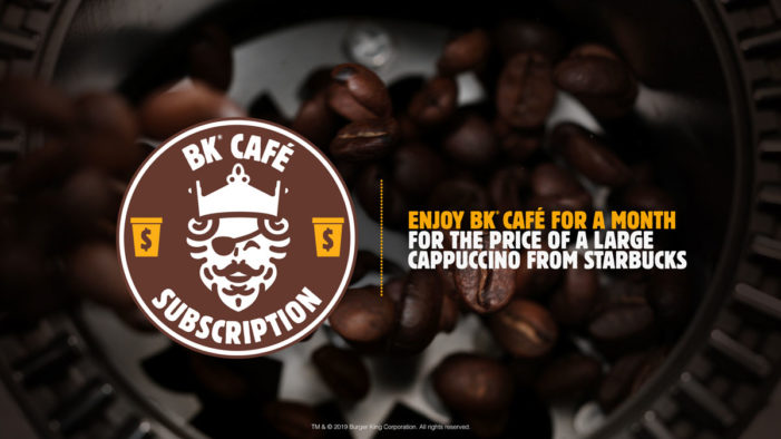 Burger King Takes Aim at Starbucks with Launch of BK Café Subscription for Only $5 a Month