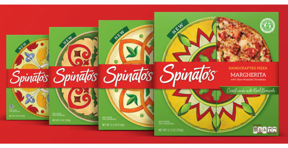 Spinato’s Launches Broccoli Crust Pizzas with Packaging Design Paying Homage to Italian Artistry