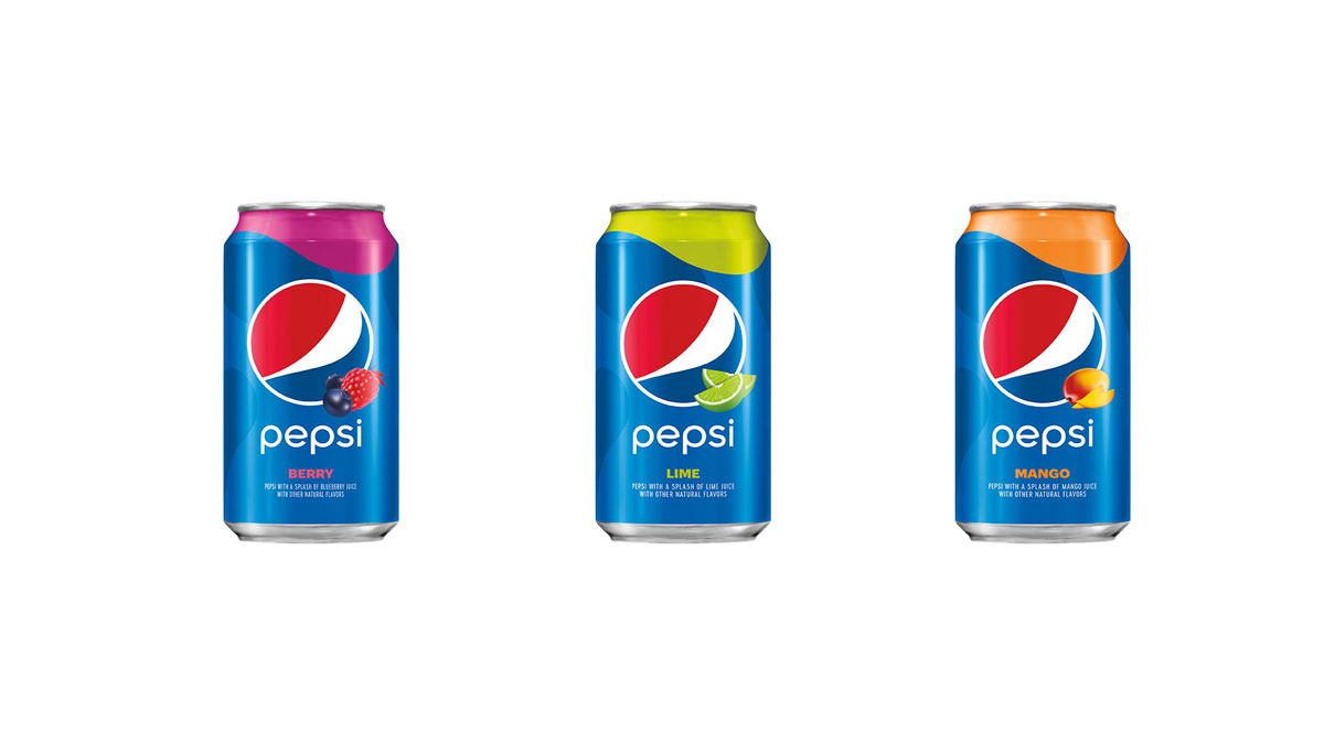 Pepsi Introduces Three New Flavours Made with a Splash of Real Fruit ...