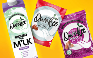 Slice Design Brands New Plant-Based Brand Qwrkee to Shake up the Vegan Snacking Market