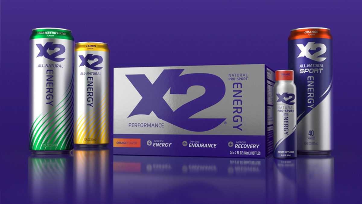 X2 All Natural Energy Drink Rebrand Supports Natural Alternative FAB News