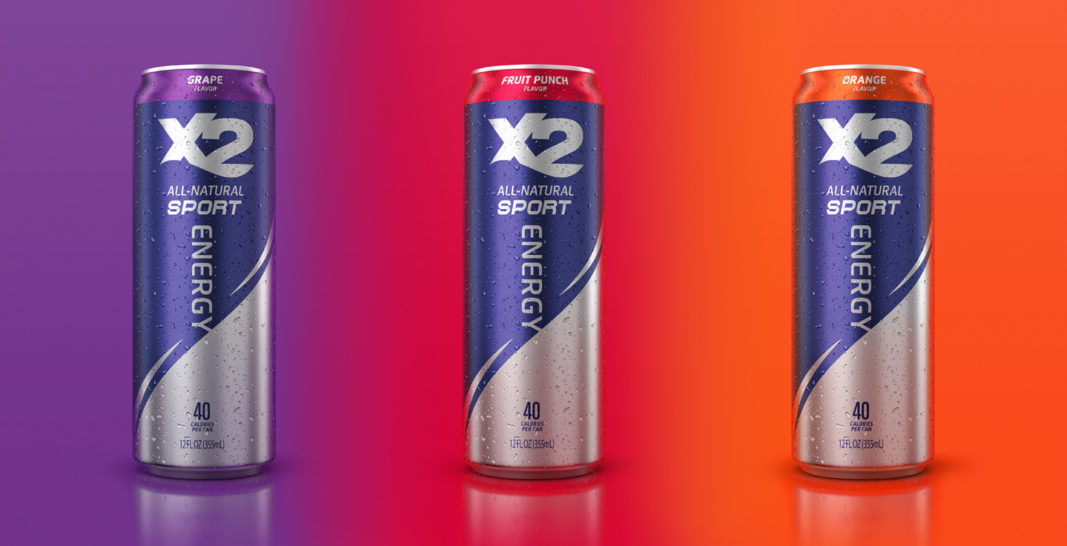 X2 All Natural Energy Drink Rebrand Supports Natural Alternative FAB News