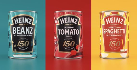 Jones Knowles Ritchie Redesigns Three Iconic Tins for Heinz to Celebrate their 150th Anniversary