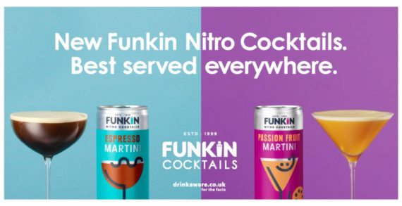 Funkin Cocktails Launches their Biggest Campaign to Date for their New Range of Nitro Cocktails in a Can