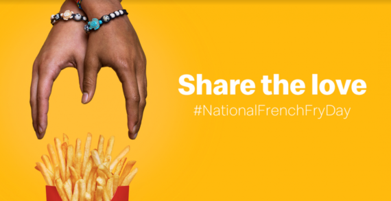 Diverse Hands Become the Golden Arches in McDonald’s National French Fry Day Campaign