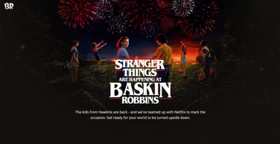 Baskin-Robbins and Netflix Promote New Season of Stranger Things with a Campaign by Type + Pixel