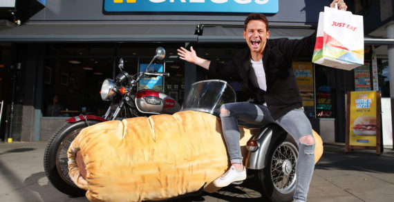 Just Eat Unveil World’s First Sausage Roll Sidecar to Celebrate the Launch of Greggs Delivery