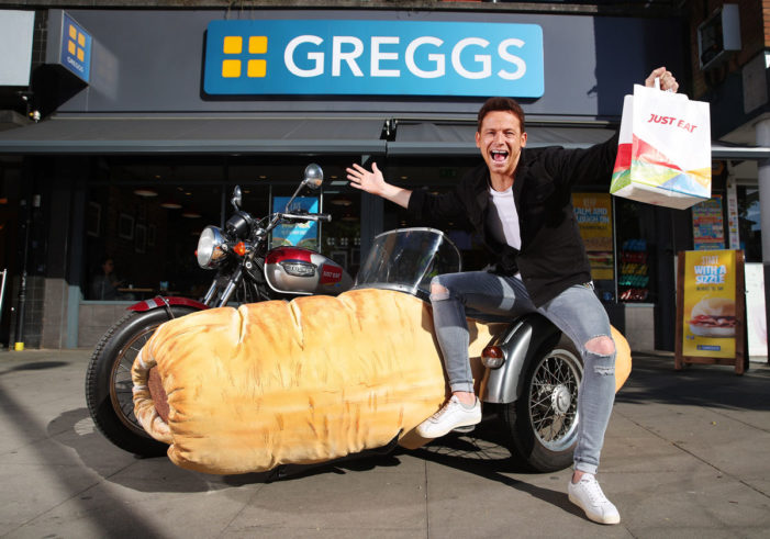 Just Eat Unveil World’s First Sausage Roll Sidecar to Celebrate the Launch of Greggs Delivery
