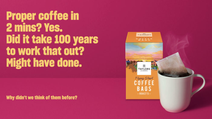 Taylors Asks ‘Why Didn’t We Think of Them Before?’  in New Coffee Bags Campaign by Lucky Generals