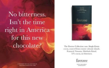 Firetree chocolate sweetens US launch with tongue-in-cheek ‘no bitterness’ ad campaign for first issue of Spectator USA magazine