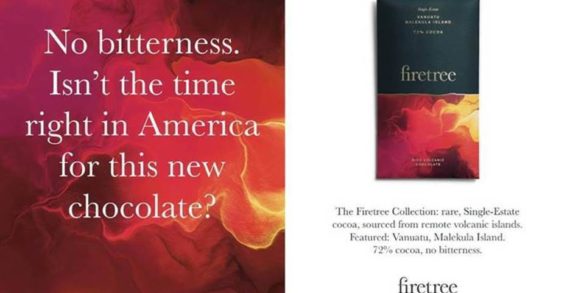 Firetree chocolate sweetens US launch with tongue-in-cheek ‘no bitterness’ ad campaign for first issue of Spectator USA magazine