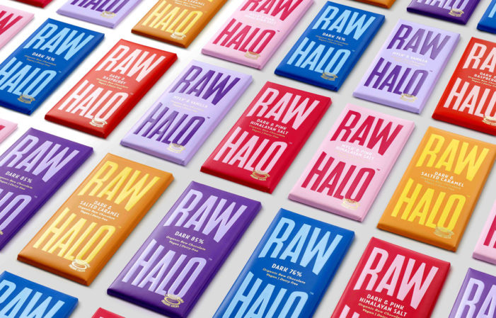 B&B studio designs new brand identity for Raw Halo, the sustainable, feel good chocolate