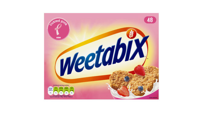 Weetabix launch a limited edition pink pack to support Asda’s Tickled Pink initiative