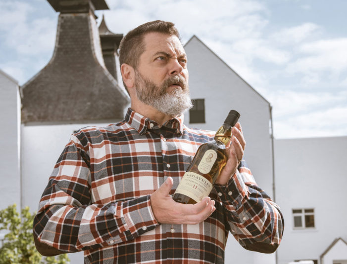 Nick Offerman (with Lagavulin) discovers how to make scotch whisky and releases his gift to the world