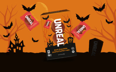 Unreal’s Halloween candy launches with branding from Family (and friends)
