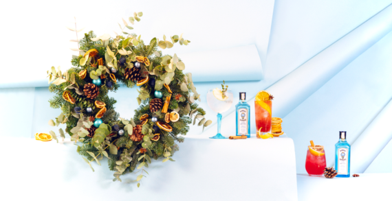 Decorate Your Festive Cocktails With Seasonal Garnishes Using The New Bombay Sapphire Wreath