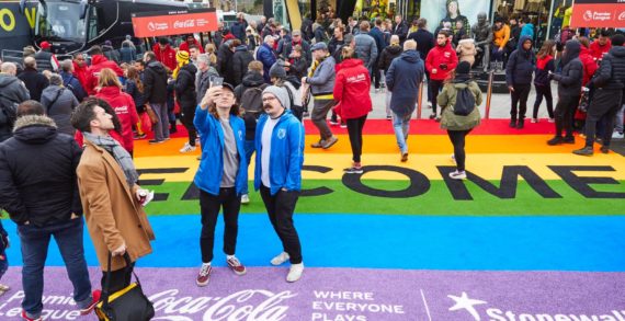Coca-Cola Unveils Giant Rainbow Welcome Mats At Premier League Stadia To Highlight That Football Is For Everyone