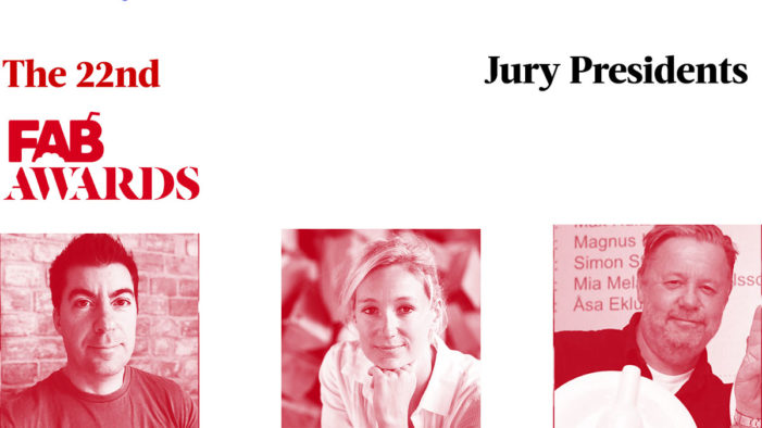 The FAB Awards announces Jury Presidents for their 22nd Year