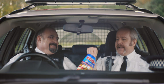 Traffic police liven up a dull shift with a bag of Starmix in the latest Haribo film by Quiet Storm