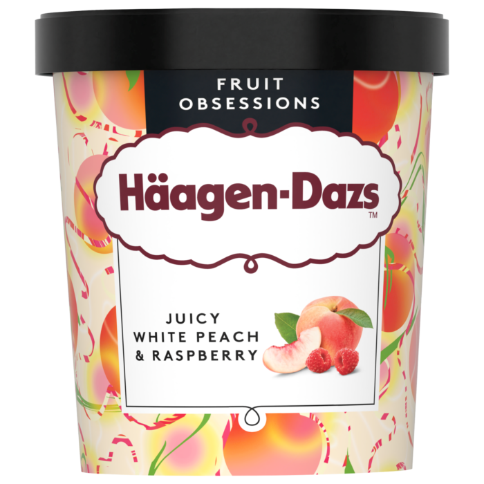 Haagen-Dazs White Peach & Raspberry