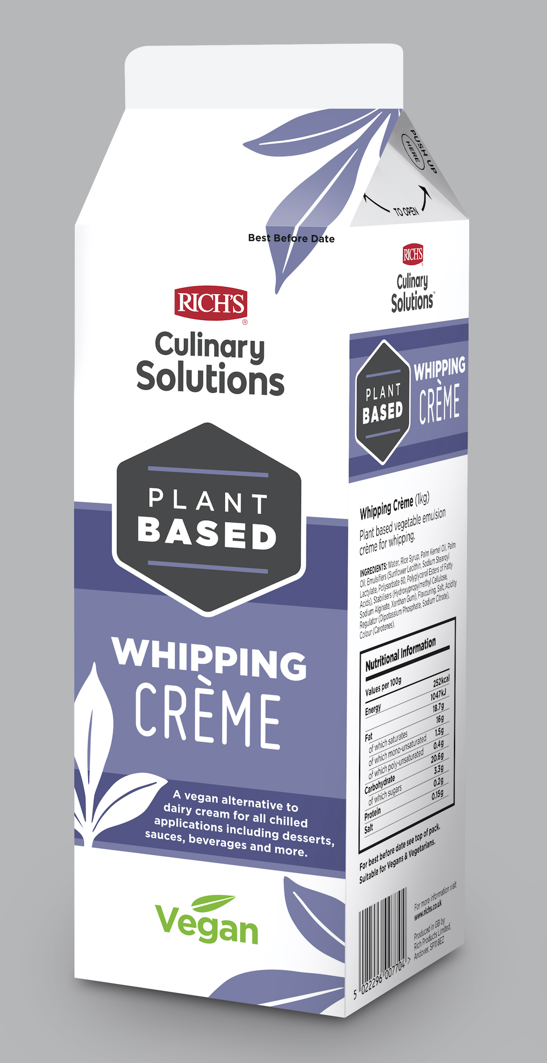 Rich’s Plant Based Whipping Creme