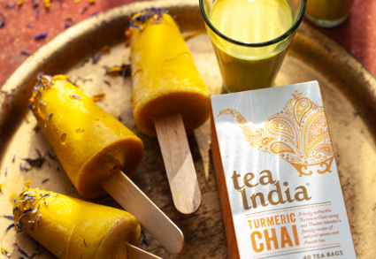 Turmeric Chai ice lollies – immune boosting and calming in the chaos