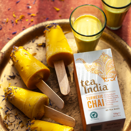Turmeric Chai ice lollies – immune boosting and calming in the chaos