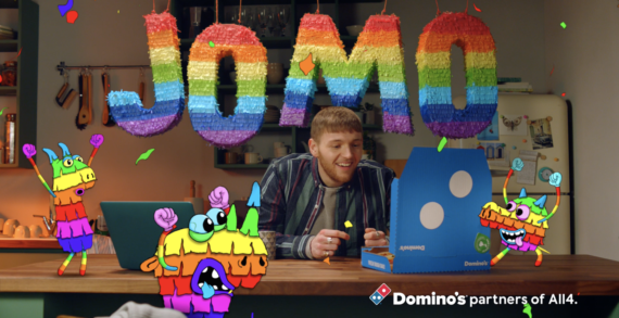 Domino’s Vibrant New All4 Idents Bring Joy to Those Who Have Been Missing Out