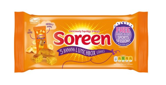 Soreen launch new on-pack promotion with FREE have-a-go sports sessions with every purchase