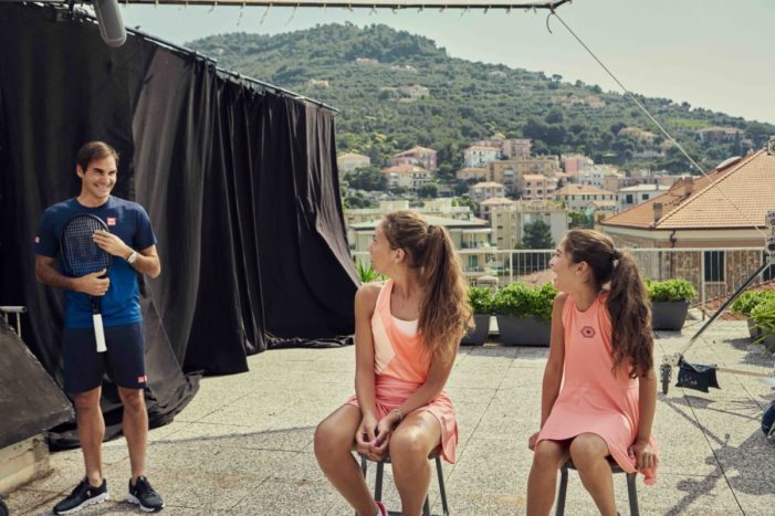 Roger Federer surprises two special fans with a tennis game on a rooftop in new Global Barilla campaign
