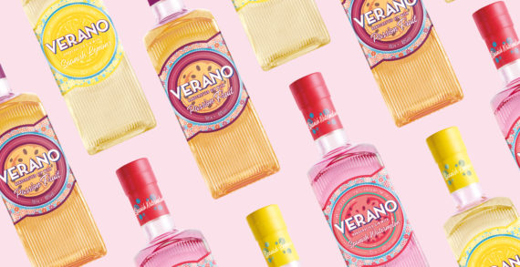 #VivaVerano with Butterfly Cannon’s brand design for the Verano Fruit Gin range from William Grant & Sons