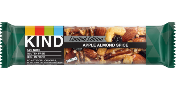 Kind Launches First Seasonal Limited Edition Bar – APPLE ALMOND SPICE –