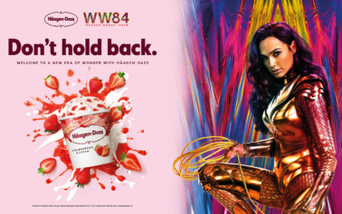 Häagen-Dazs and Wonder Woman 1984 team up with an empowering call to arms: “Don’t Hold Back”, spreading  joy and hope  around  the  world