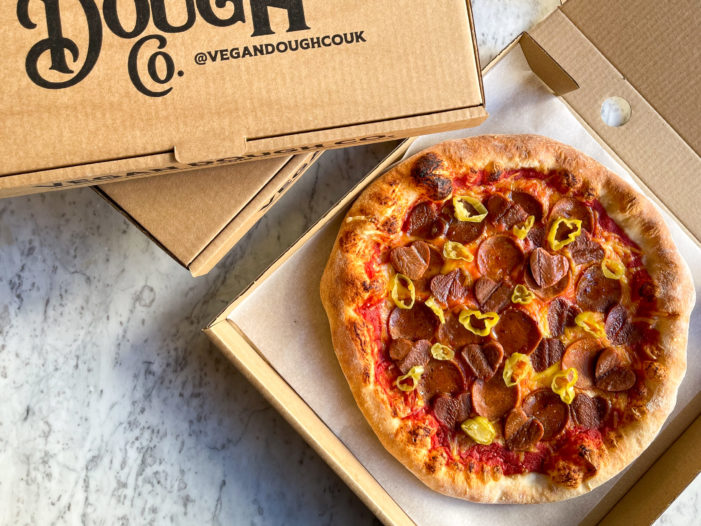 THIS & Vegan Dough Co team up to launch UK’s first vegan bacon love hearts pizza