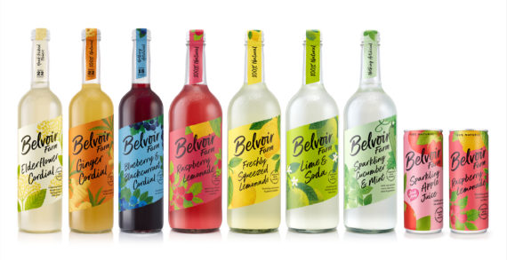 B&B studio reinvigorates premium soft drinks brand Belvoir Farm with renewed positioning and design direction