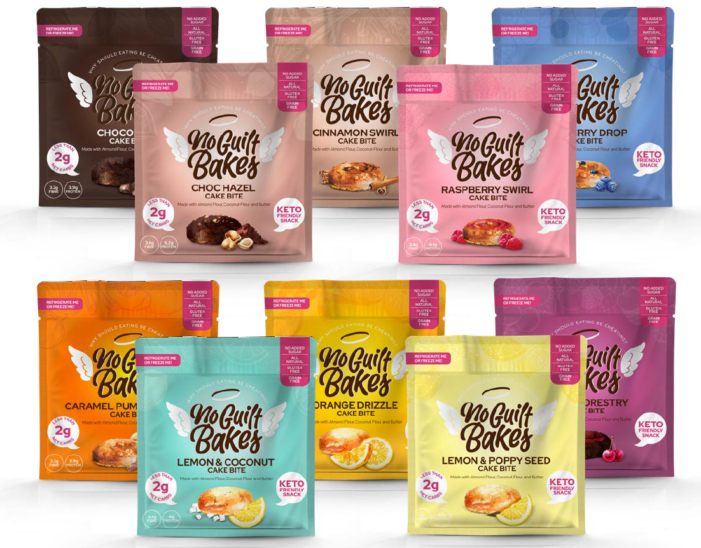Keto-Friendly. No Guilt Bakes Launches 6-Strong On-The-Go Cakes Range In New Vibrant, Recyclable Packaging (FEB 21)