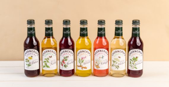 James White re-launches a reduced sugar Thorncroft cordial range together with a new Turmeric cordial.