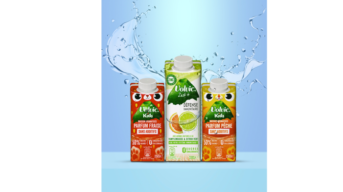 SIG’s unique on-the-go combismile carton pack enters French market with new Volvic fruity flavoured ranges