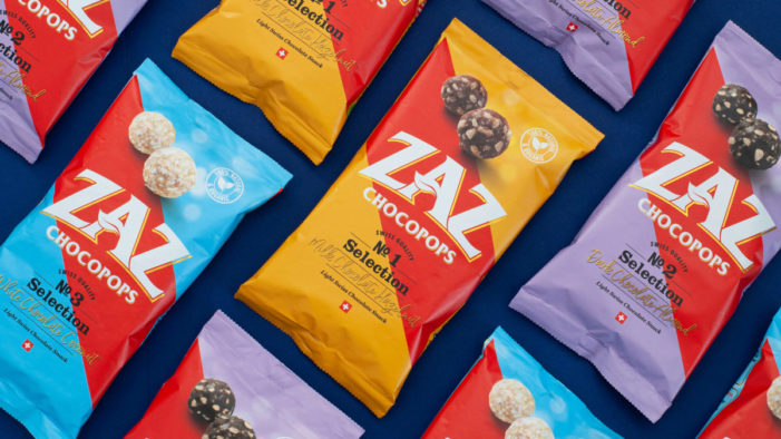 Slice Design creates branding and packaging for new Zaz Chocopops