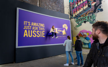 Cadbury Sticks A Real Life Aussie To Billboards In London, Manchester And Birmingham