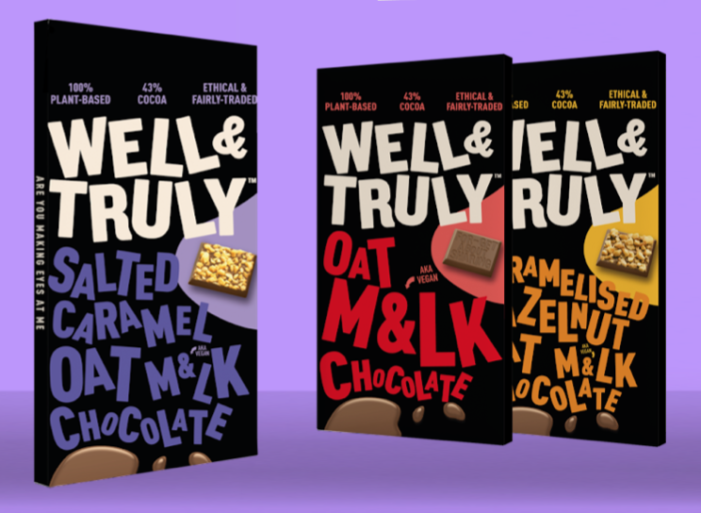 Well&Truly Launch Plant Based And Ethical Creamy Oat Milk Chocolate