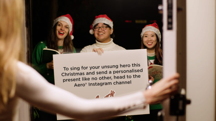Sing For Your Unsung Hero This Christmas: Aero® Bliss Launches A Series Of Personalised Doorstep Carol Concerts