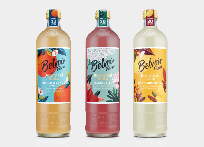 B&B Studio Continues Its Relationship With Premium Soft Drinks Brand Belvoir Farm With The Launch Of New Botanical Sodas Range