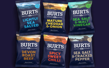 New look for independent snack maker Burts as they gear up for growth: Biles Hendry evolves the brand identity and creates packaging design that captures honest craft and provenance.
