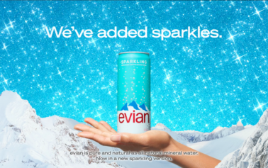 evian Turns Up The Sparkle To Celebrate Its Newly-Launched Sparkling Water