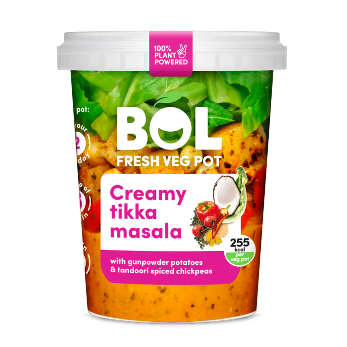 BŌL Foods continues to innovate with plant-based twists on two of the Nation’s foodie favourites: Spiced Purple Carrot Power Soup & Creamy Tikka Masala Fresh Veg Pot