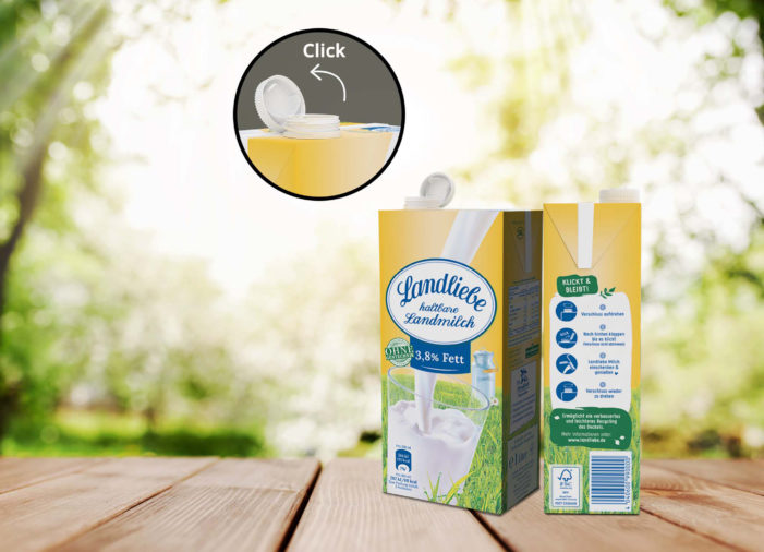 Landliebe first globally to introduce combiSwift closure with tethered cap for SIG’s carton packs