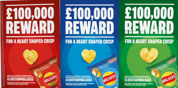 Walkers ask the nation to share if they find the pinnacle of snacks, the heart shaped crisp