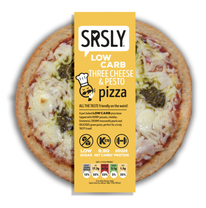 SRSLY’S ‘BREADY JOY’ EXTENDS INTO GENEROUSLY PROPORTIONED, LOW CARB PIZZA                                                            